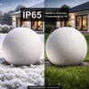 trendlights24 Stone IP65 Globe Light for Garden, 20 cm Globe