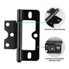 WangChaoJiu 8 Pcs Black Modern Non-Mortise No Noise Bifold Door