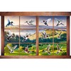 Iconikal 24-Count Large 6-inch Static Cling Window Decorations, Hummingbirds Flying