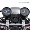 Daytona 15626 Motorcycle Mechanical Speedometer, Black Body, Black Panel, White
