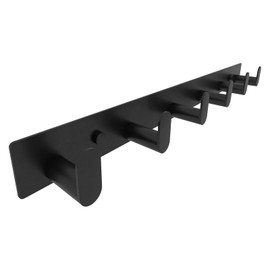 DAFUYUAN Coat Rack Wall Mount 6 Hooks Heavy Duty Stainless Steel Hook Rack Waterproof & Rustproof Wall Coat Rack for Entryway, Bedroom, Closet, Towel, Hat, Bag(Matte Black)