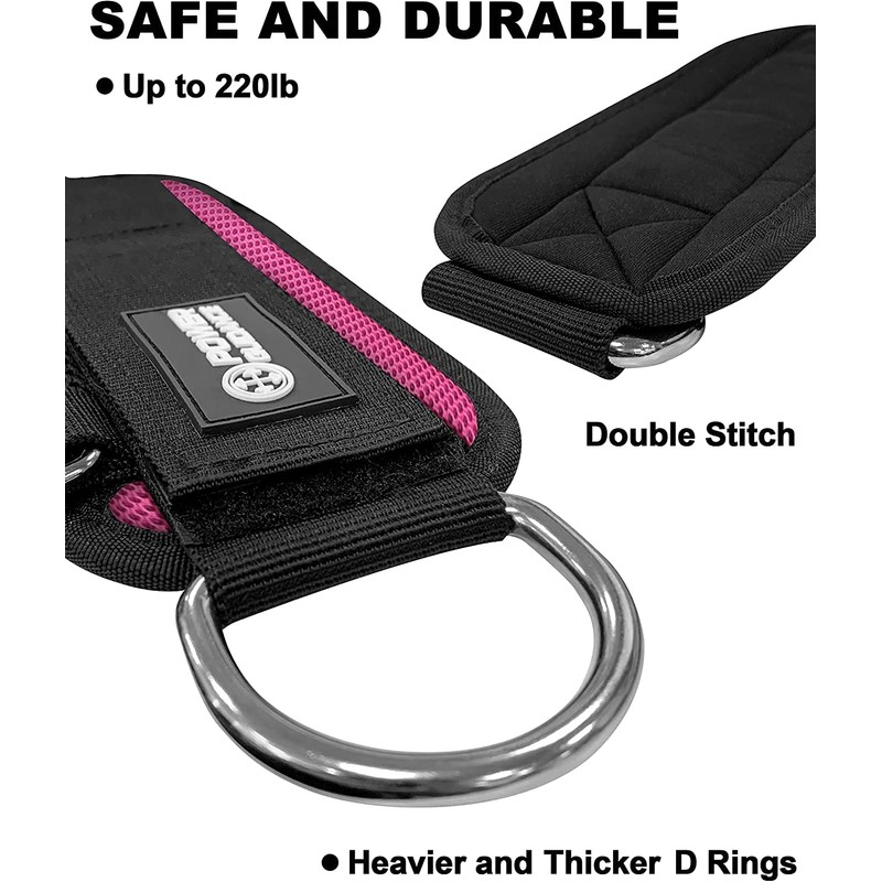 POWER GUIDANCE Ankle Strap for Cable Machine, Adjustable Ankle Straps