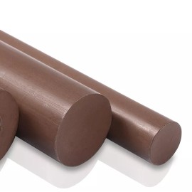 Ptfe Teflon - Ptfe Bronze Filled Plastic Round Rod Bar 1" Diameter x 24" Length