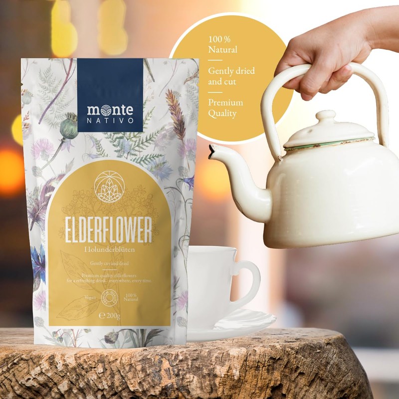 Elderflower Tea Monte Nativo (200 g) - 100% pure and