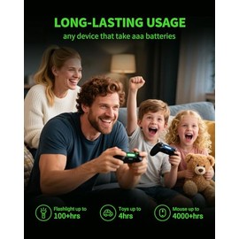 EBL Paquete de 8 Pilas AAA Recargables Pilas Recargables AAA Ni-MH de Tecnología ProCyco (Nominal 1100 mAh, mínimo 1000 mAh)