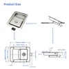 2 Pack Stainless Door Lock Heavy Duty Flush Mount Handle