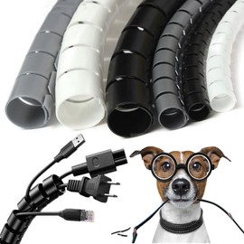 Cable Cover, Cable Storage Cover, Length Approx. 9.8 ft (3 m), For Pets, Cats, Dogs, Bite Prevention, Wire Cover, Organize, Storage, Concealing, Cable Clips, Cable Sleeves, Organization, Reusable, DIY