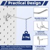 100 Pack Pegboard Hooks Set, 4 Inch Stainless Steel Pegboard