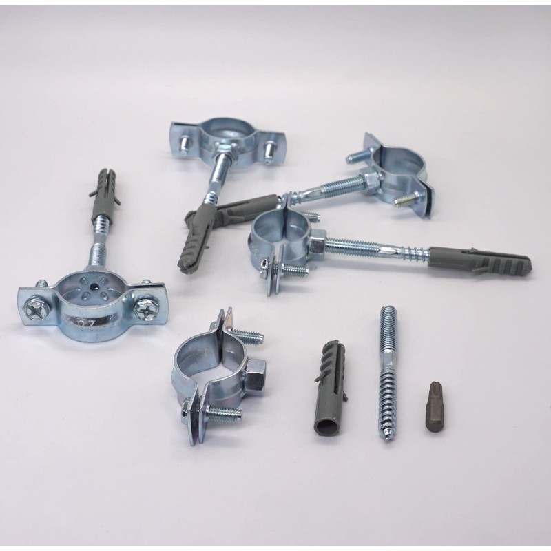 SKIR'CO Pack of 4 Pipe Brackets for Diameter 25-28 mm