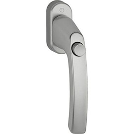 Hoppe LIÈGE 11780150 Window Handle with Push Button VK 7 x 40 Stainless Steel Effect W108 x L96
