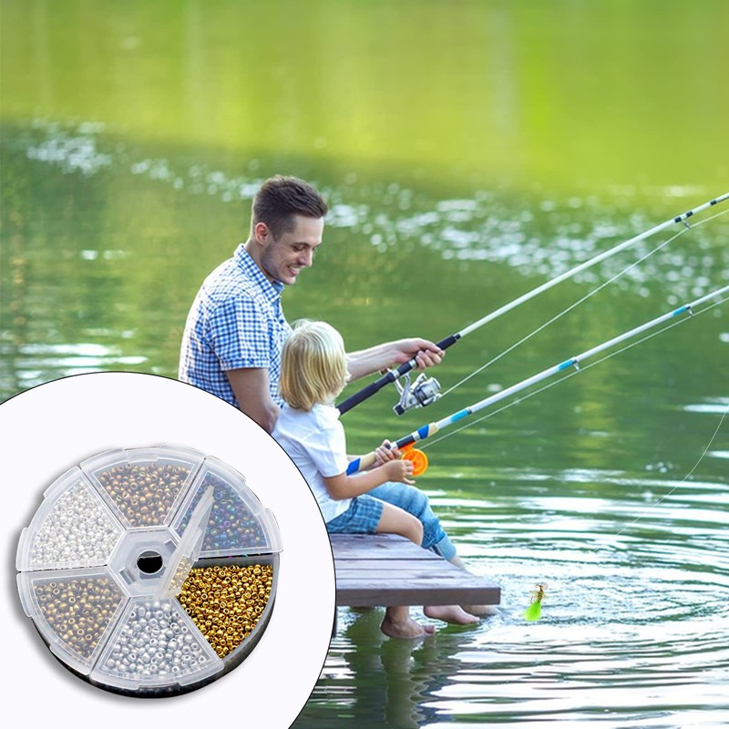 Ghanneey Fishing Fly Tying Beads for Jig Hooks Fly Tying