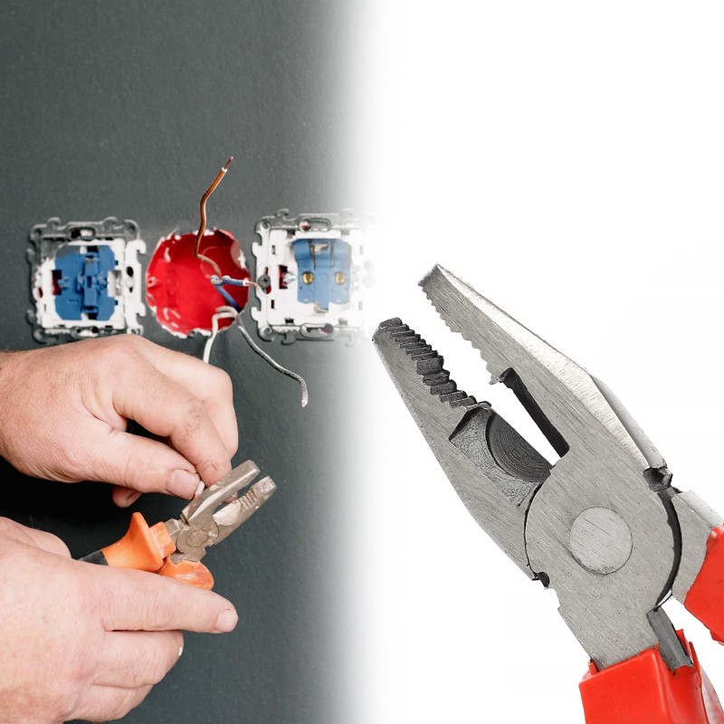 Retoo 3-Piece Pliers Set with Side Cutters, Combination Pliers and