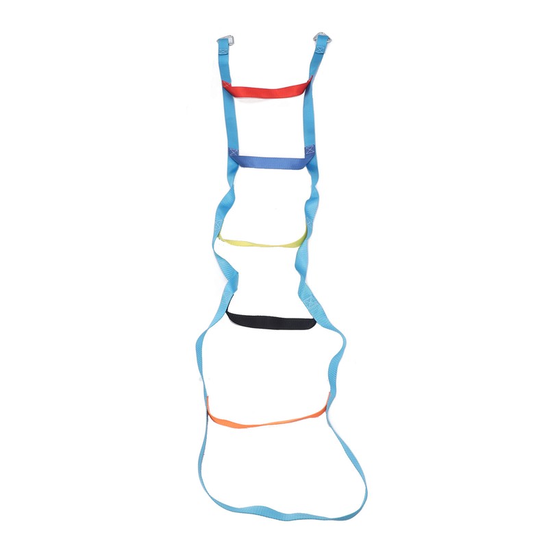 Kids Rope Ladder 6.6ft 6 Steps Colorful Climbing Rope Ladder