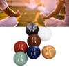 7pcs Chakra Crystal Balls Topaz Redstone Green Aventurine Lapis Lazuli