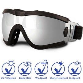 Small Dog Sunglasses with Adjustable Strap UV Protection, Winproof Dog Puppy Sunglasses, Suitable for Small Dog Pet Glasses, Dogs Eyes Protection，Soft Dog Goggles