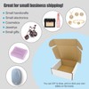 5x5x2 Small Shipping Box 50 Pack, White Cardboard Gift Boxes