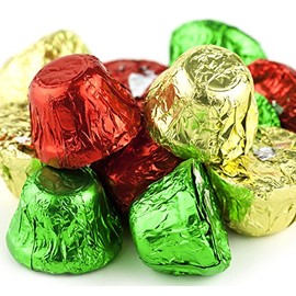 Bulk Christmas Chocolate Candy Bells, 1 Lb. Bag (Pack of 2)