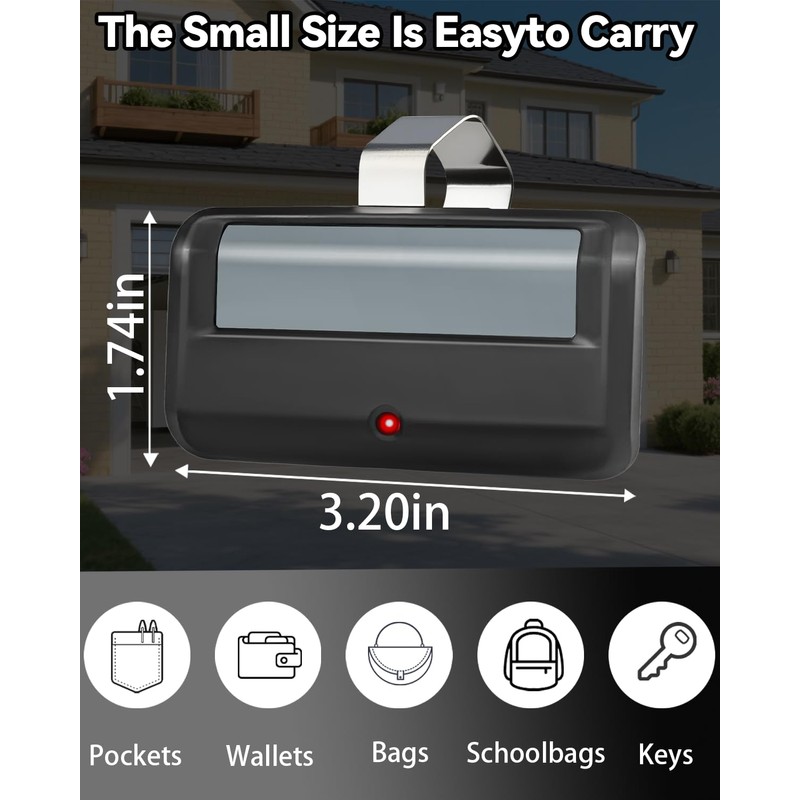 for 891LM/950ESTD Liftmaster/Chamberlain Garage Door Opener Remote Security+ 2.0 MyQ
