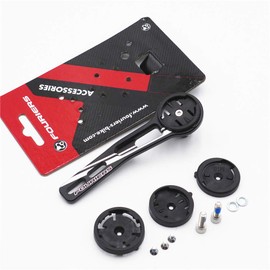 FOURIERS Integrated Alloy Handlebar Computer Mount Holder for Giant SLR Aero Bar Garmin Edge MIO Bryton Wahoo Elemnt Computers(Garmin