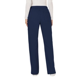 Cherokee Women's Mid Rise Moderate Flare Drawstring Pant, Navy, X-Large