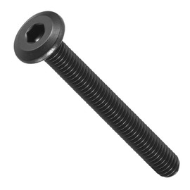 METALLIXITY Flat Head Hex Socket Cap Screws Bolts(M6-1x50) 10Pcs, 304 Stainless Steel Hex Socket Furniture Bolts Screws - for Furniture Woodworking Project, Black