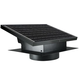 Bghdas 25W Solar Attic Fan, 8 Inch IP68 Waterproof Solar Roof Vent Fan, Easy Installation for Attics, Garage, Shop and Warehouse