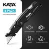 KATA Folding Box Cutter Knives: 4-Pack Heavy Duty Utility Knife
