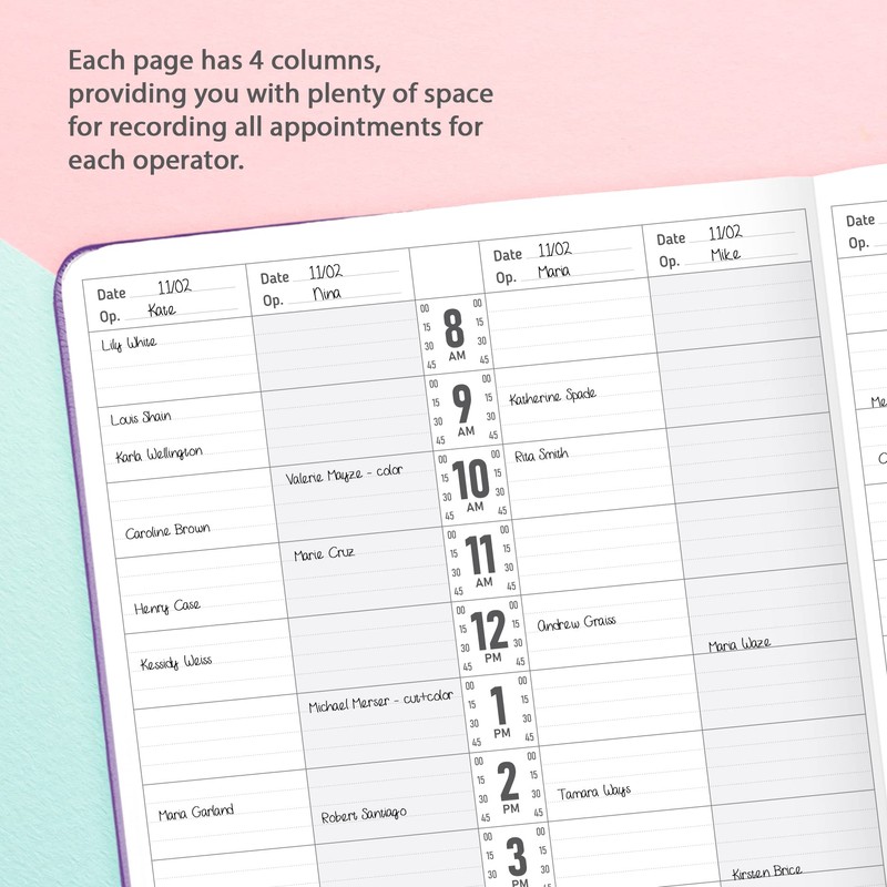 GoGirl Salon Appointment Book – Reservation Book for Beauty Salons,