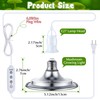 Meonum Mushroom Grow Light with 3/6/9 Hour Timer, 360° LED