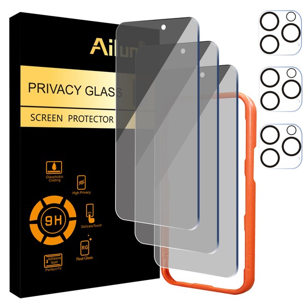 Ailun Ailun 3 Pack Privacy Screen Protector for iPhone 16