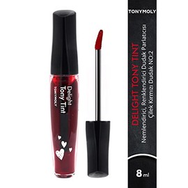 TONYMOLY Delight Lip Tint 02 Rojo Manzana Tinta Labial Coreana de Larga Duración
