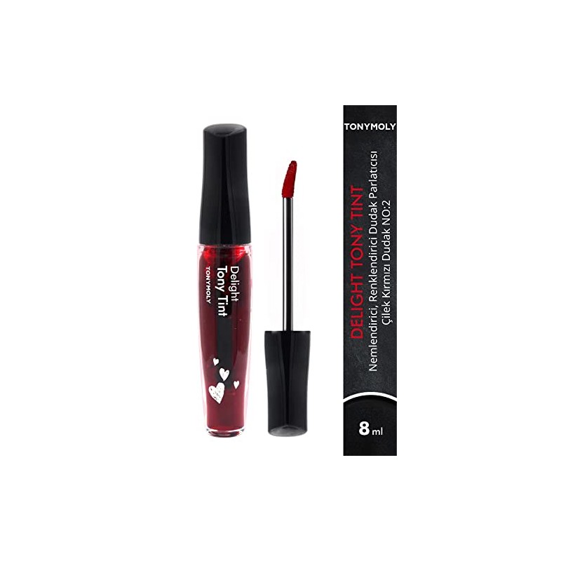TONYMOLY Delight Lip Tint 02 Rojo Manzana Tinta Labial Coreana