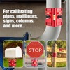 Enhon Adjustable Magnetic Post Level with 6 Hanging String Line
