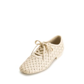 JW PEI Women's Kayla Weave Strap Flat Shoes - Beige
