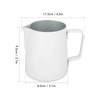 Milk Frothing Pitcher Stainless Steel 380ml Pointed Spout Milk Froth