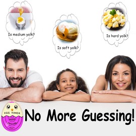 Lasubst Egg Timer for Boiling Eggs That Changes Color When Done, Purple