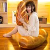 Levenkeness 3D Simulation Bread Shape Plush Pillow,Soft Butter Toast Bread