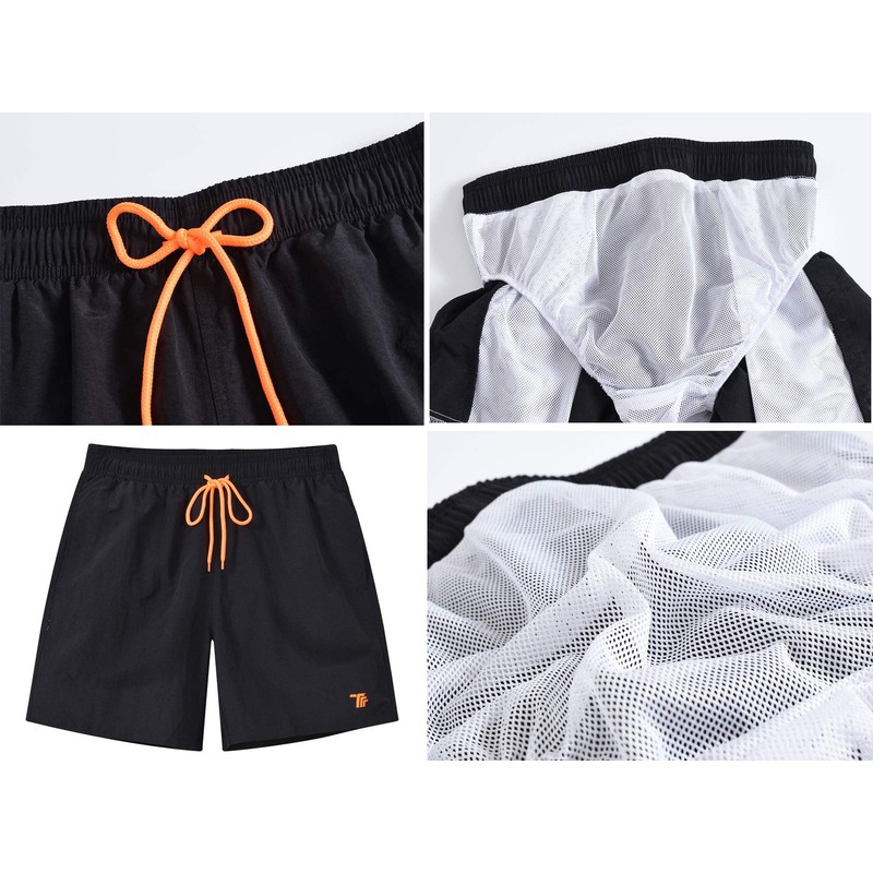 TBMPOY Men's Swim Trunks Quick Dry Beach Shorts with Mesh