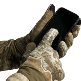 SCENTBLOCKER Adrenaline Midweight Fleece Camo Hunting Gloves (RT Excape, X-Large)