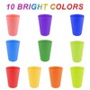 Elsrantor Pack of 30 Colourful Plastic Cups, Reusable, 10 Colours,
