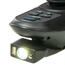 Electric Wheelchair Led Light Power Wheelchair Accessories, Universal Mounted LED Light for Wheelchairs 3 Pin XLR Head USB Charging Adjustable Angle LED Power Wheelchair Lighting Controller