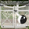 QonicFly Heavy Duty Slide Bolt Gate Latch for Wooden Fence