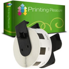 DK11221 Square Labels Compatible with Brother P-Touch QL-500 QL-570 QL-700 QL-720NW QL-800 QL-810W QL-820NWB QL-1050 QL-1100 QL-1110NWB | 23 mm x 23 mm | 1 0000 pcs Paper with plastic holder