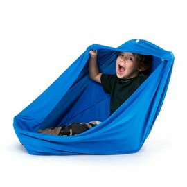 SANHO Dynamic Movement Sensory Sock, Body Sock, Toys for Autistic and Sensory Processing Disorders, Updated Version, Good for Height:35"- 59" Blue