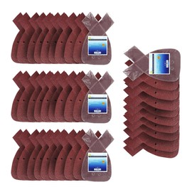 Dapetz ® Mouse Sanding Pads 4 Holes Hook and Decker Palm Sander Sandpaper Mouse Sanding Sheets Assorted Grits 40 60 80 120 Compatible with 140mm Black and Decker Detail Hand Sander -40Pcs