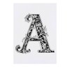 'Letter A' Temporary Tattoo - Water Resistant, Skin-Safe, Non-Toxic Transfer