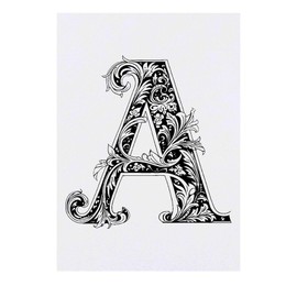 'Letter A' Temporary Tattoo - Water Resistant, Skin-Safe, Non-Toxic Transfer (TO00065531)