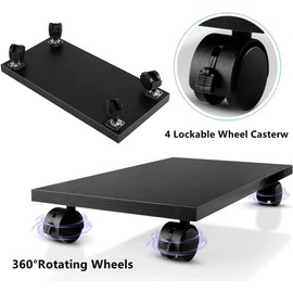 YuPinDiZu CPU Stand Computer Tower Stand Cart Floor PC Stand CPU Holder with 4 Caster Wheels Under Desk