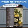 Washable Farmhouse Lemon Bucket Dishwasher Magnetic Cover for Kitchen Decor,Refrigerator