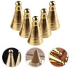 Brass Incense Cone Mold Kit - 5Pcs Golden Cone Incense